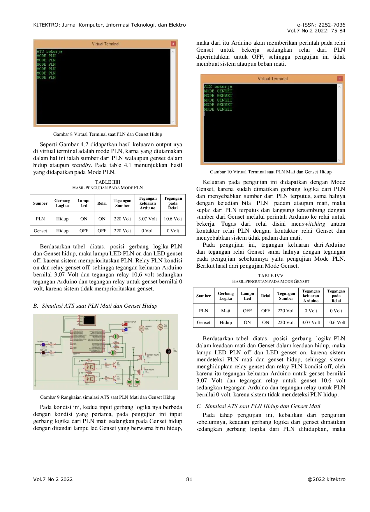 JURIS Simulasi Penerapan No Break System dengan Berbasis Mikrokontroler Arduino