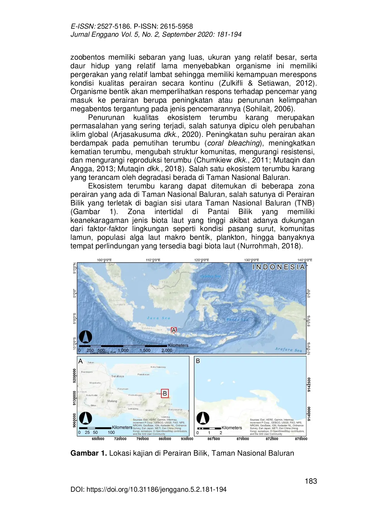 JURIS Kelimpahan Megabentos Sebagai Indikator Kesehatan Karang Di Perairan Bilik Taman Nasional Baluran Indonesia