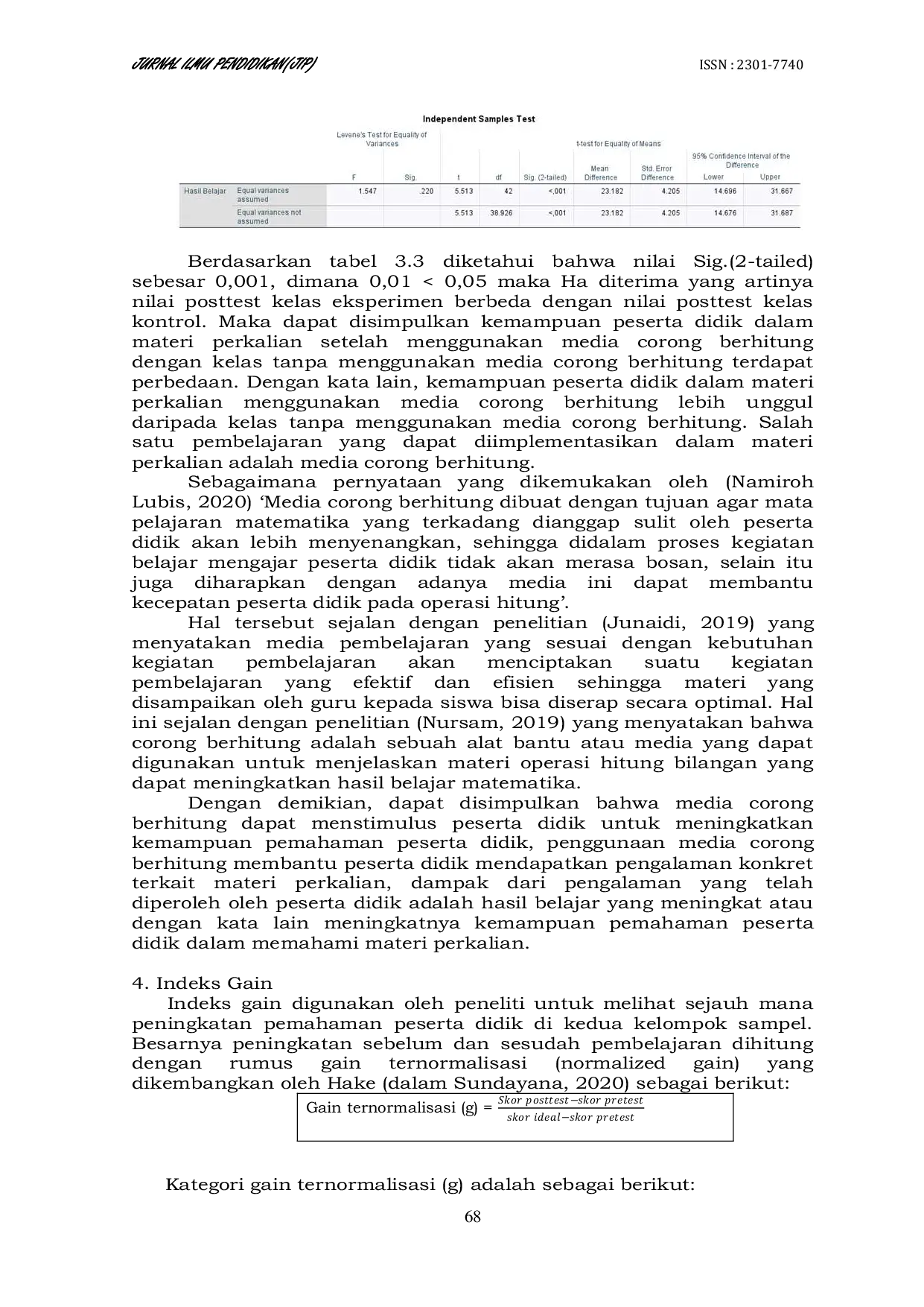 JURIS Effectiveness Of Counting Funnel Media In Improving Students Understanding Of Multiplication Material