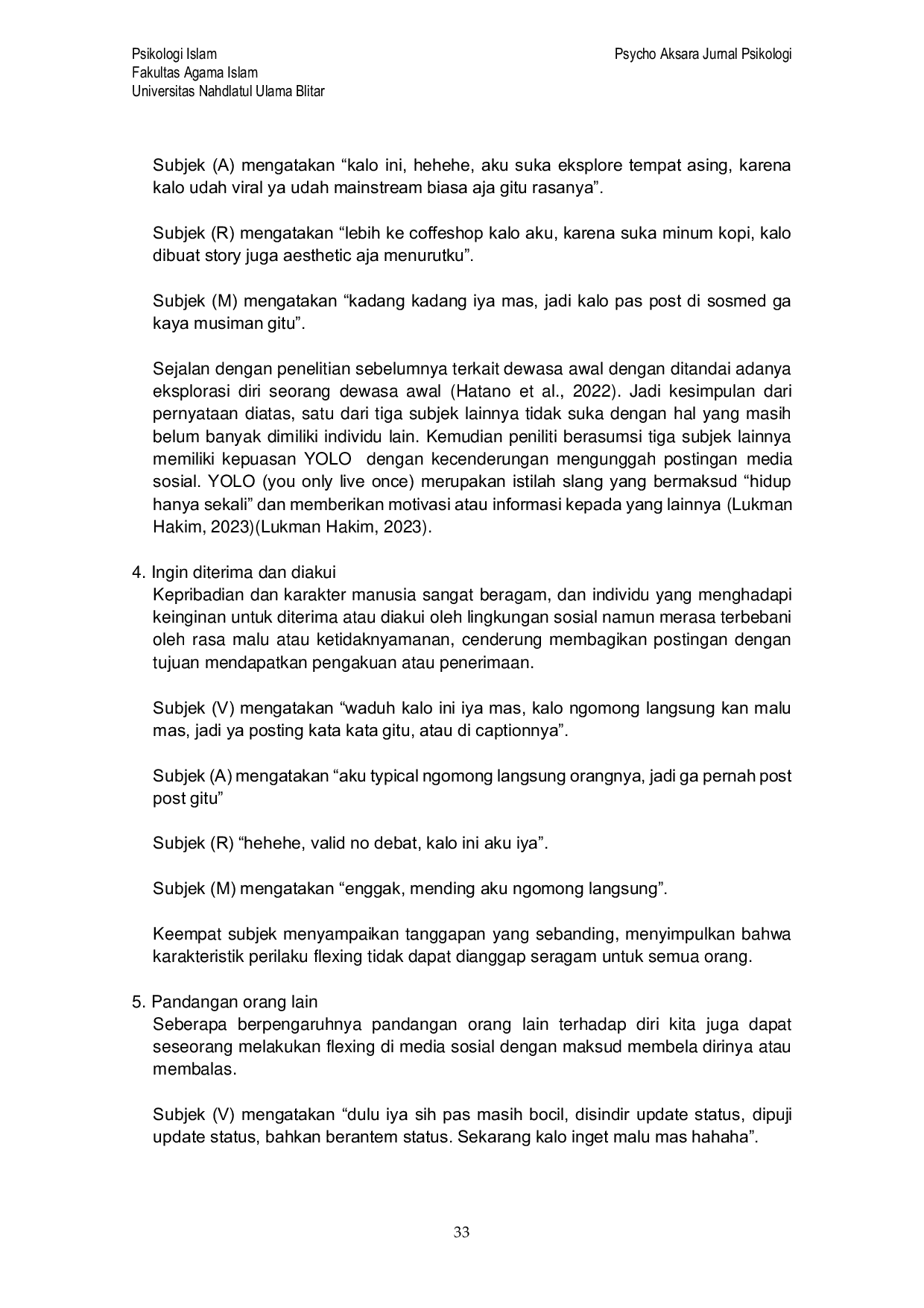 JURIS Fenomena Flexing Pada Media Sosial Persepsi Generasi Z