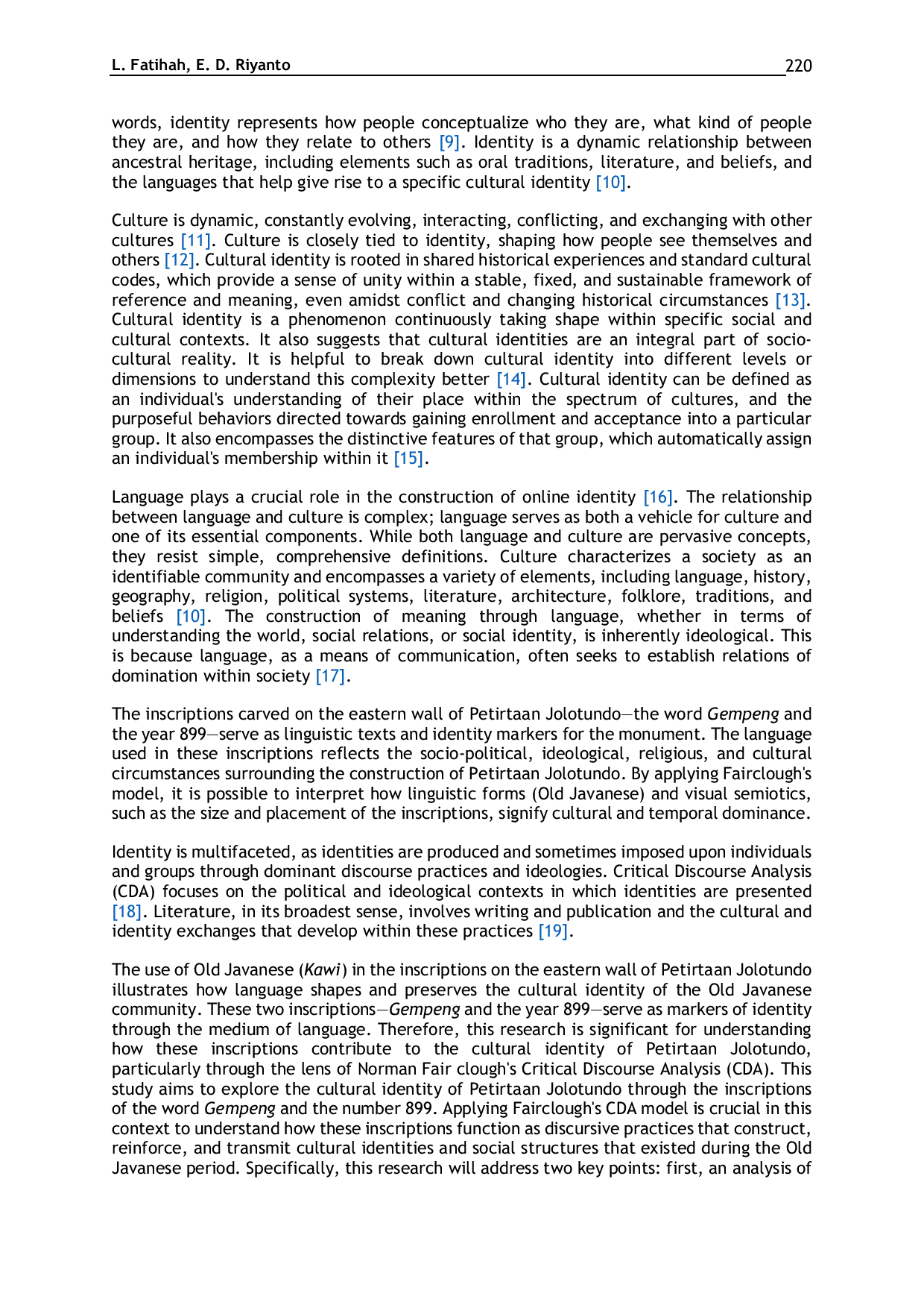 JURIS The Inscription of Word Gempeng and 899 as Petirtaan Jolotundo s Cultural Identity
