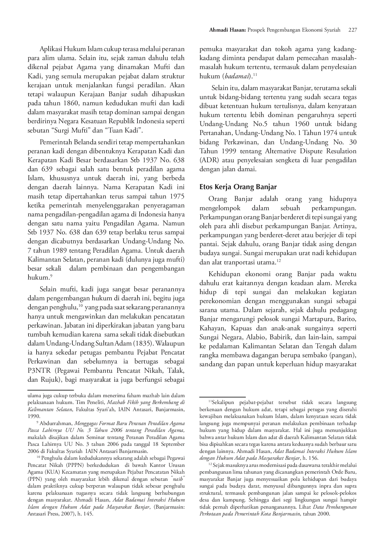 JURIS Prospect of Islamic Economic Development in Banjar Society of South Kalimantan