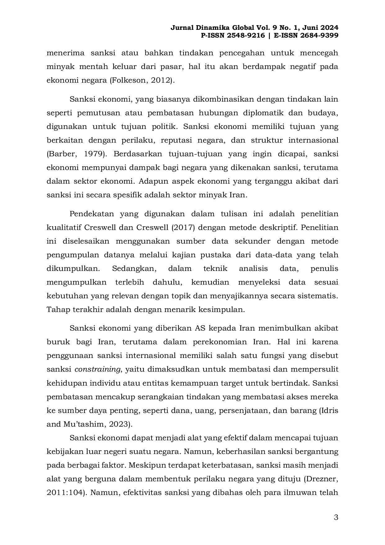 JURIS Strategi Iran dalam Merespons Sanksi Amerika Serikat Periode 2018 2020