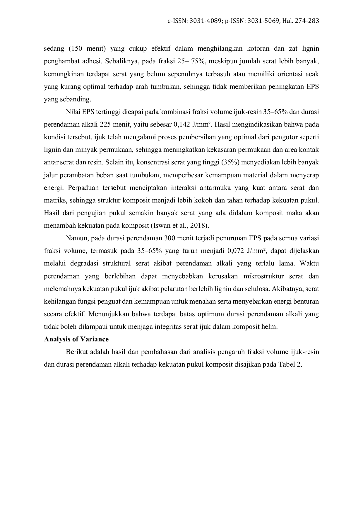 JURIS Analisis dan Uji Kekuatan Pukul Komposit Helm Ukuran Dewasa berbasis Ijuk Resin dengan Perendaman Alkali