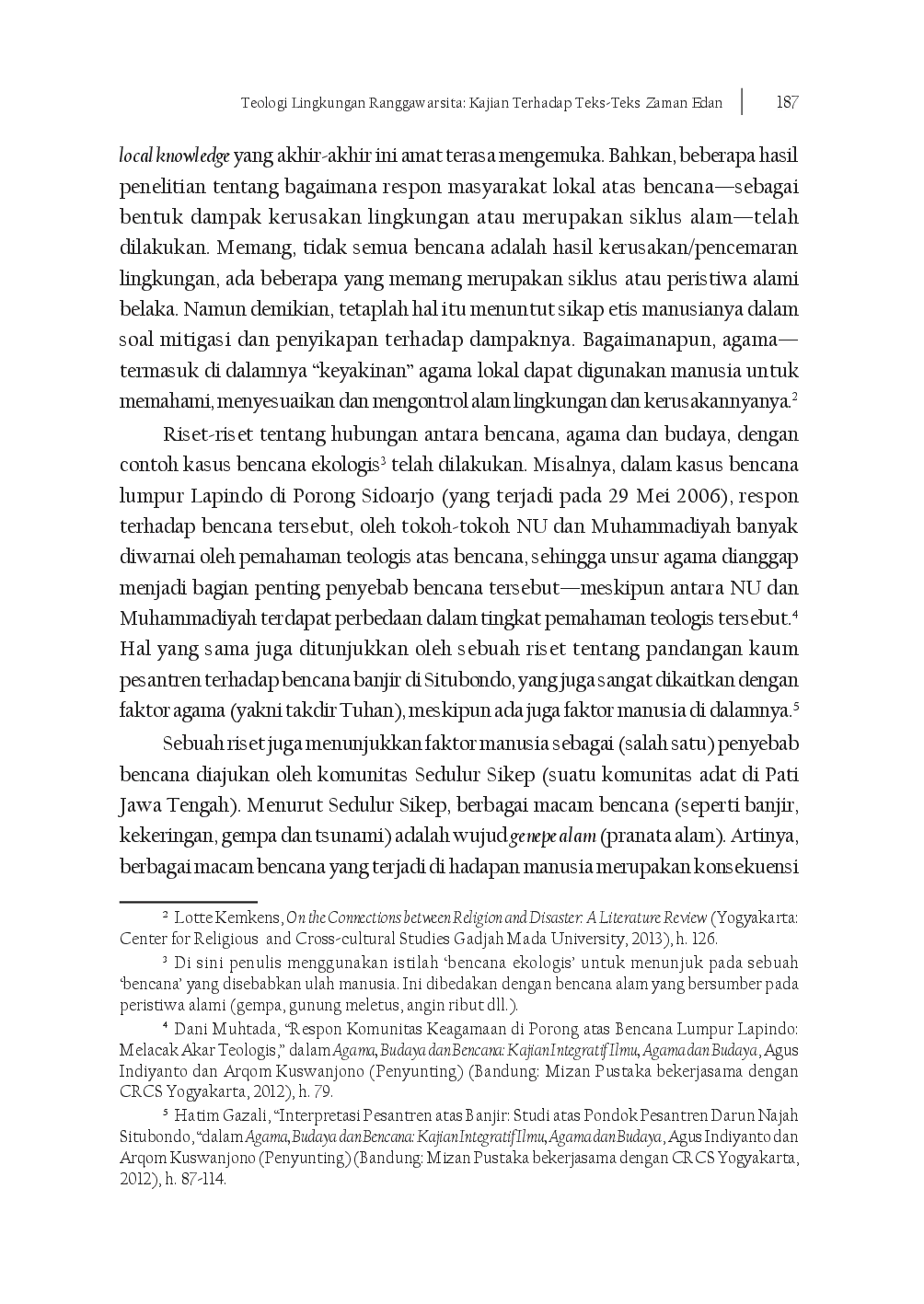 juris Teologi Lingkungan Ranggawarsita Kajian terhadap Teks Teks Zaman Edan