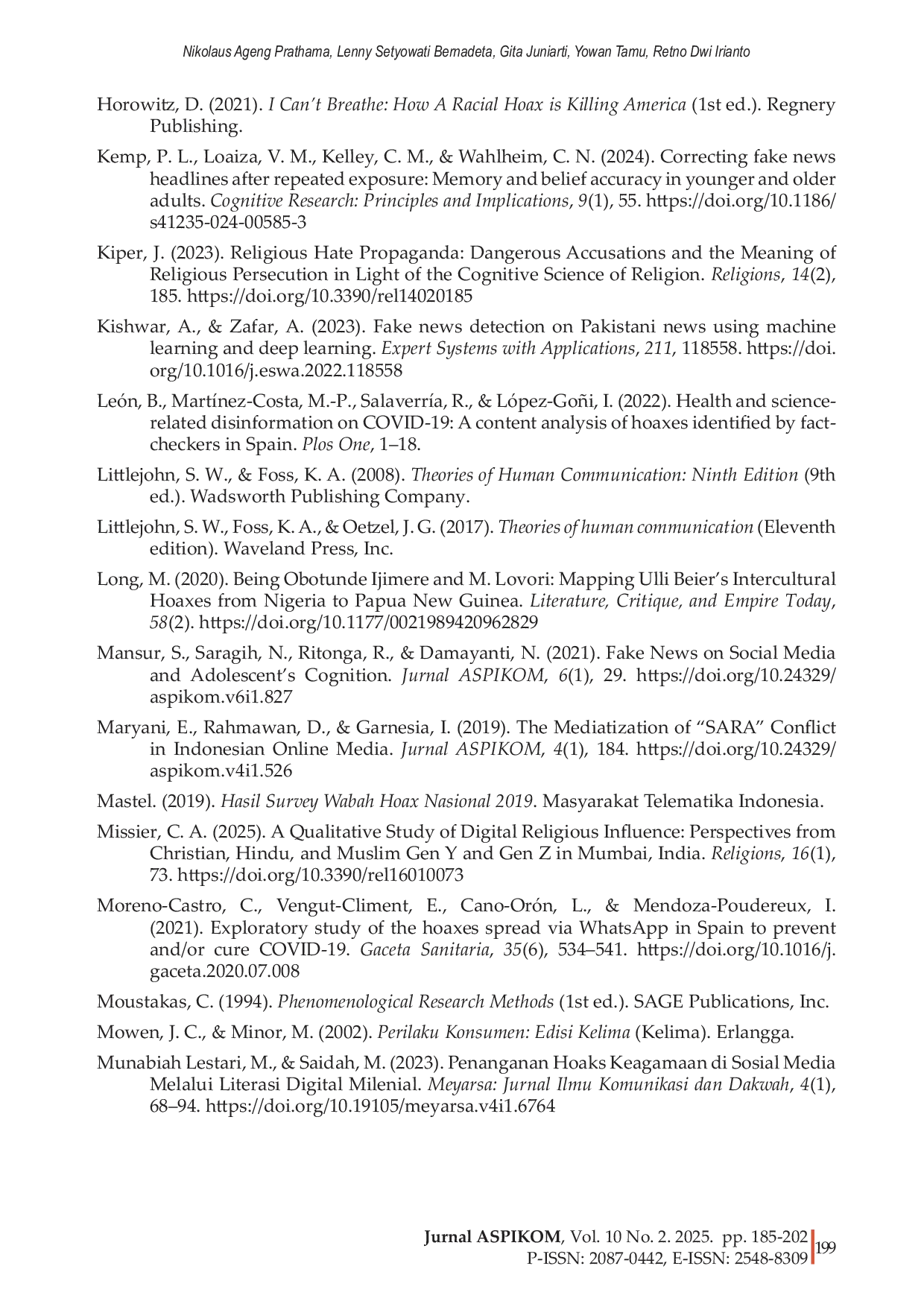 JURIS Indonesia s public vulnerability to ethnic and religious information