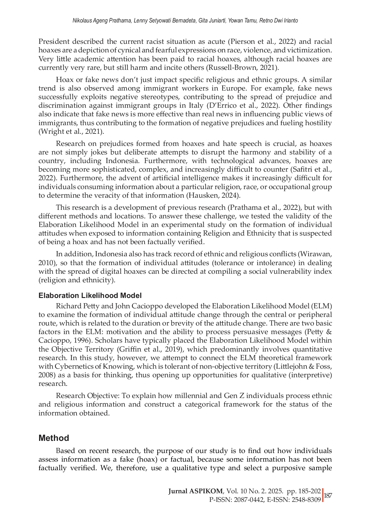 JURIS Indonesia s public vulnerability to ethnic and religious information