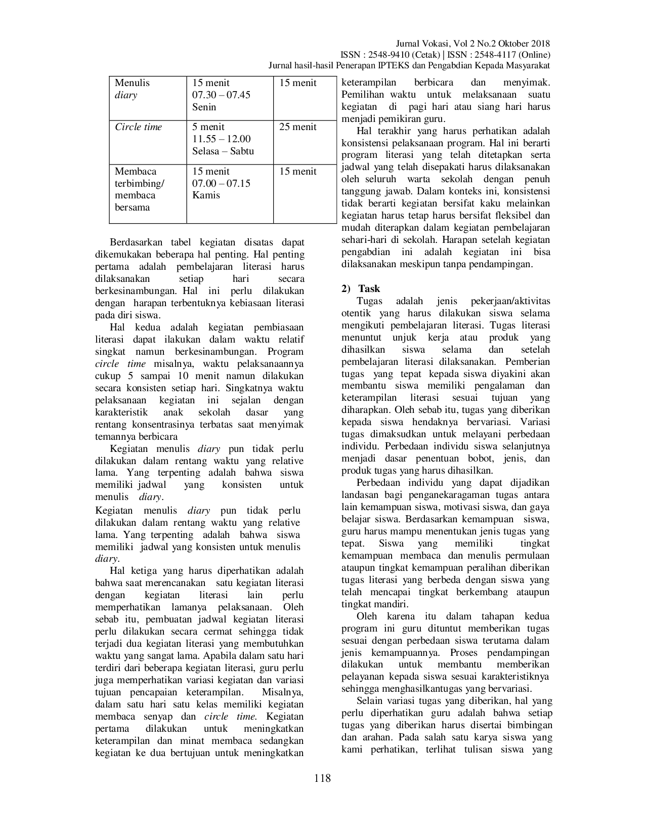 JURIS Pendampingan Guru Sekolah Dasar Melalui Program 5T 1 A Untuk Meningkatkan Angka Literasi Siswa Sekolah Dasar