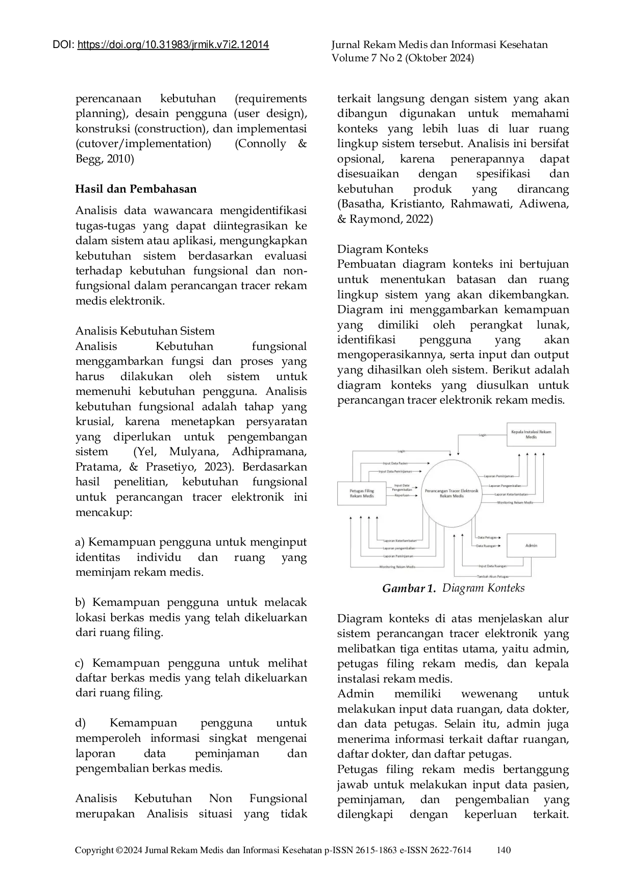 JURIS Development of an Electronic Tracer System to Improve Medical Record Management and Healthcare Service Efficienc