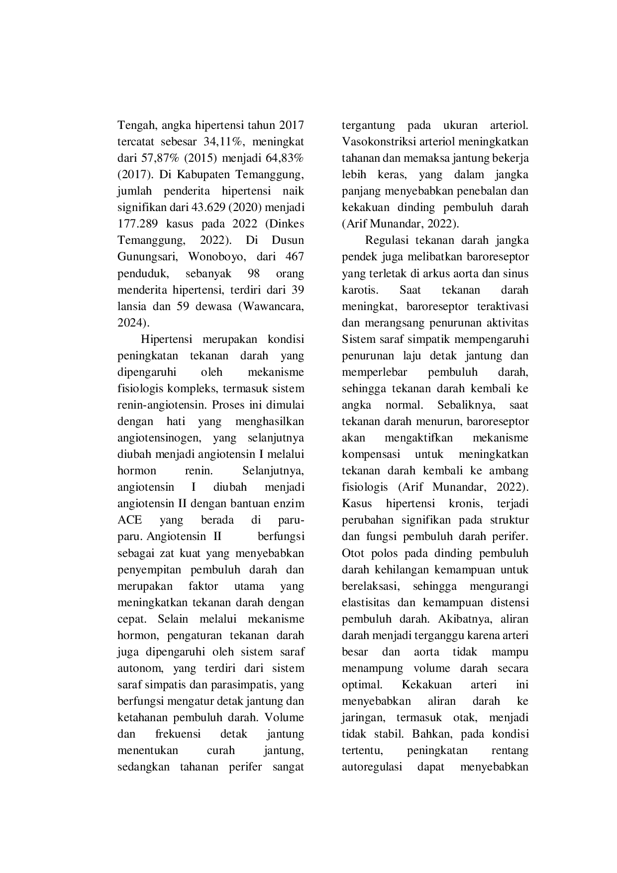 JURIS Implementasi Pemberian Jus Mentimun dalam Mengatasi Resiko Perfusi Serebral Tidak Efektif pada Hipertensi