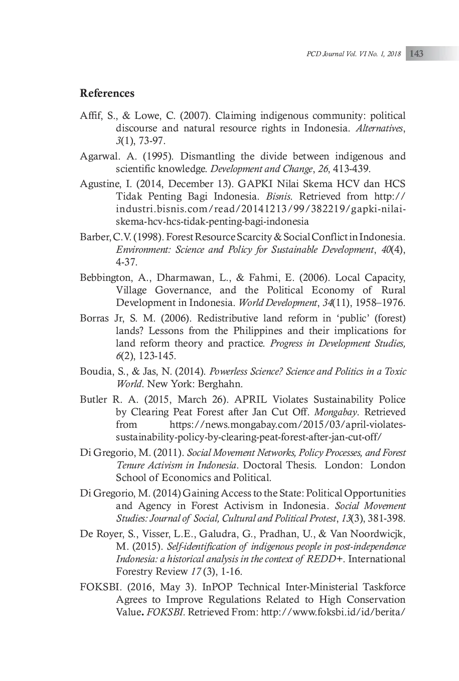JURIS Contesting Deforestation Civil Society Movements and Knowledge Co Production in Indonesia