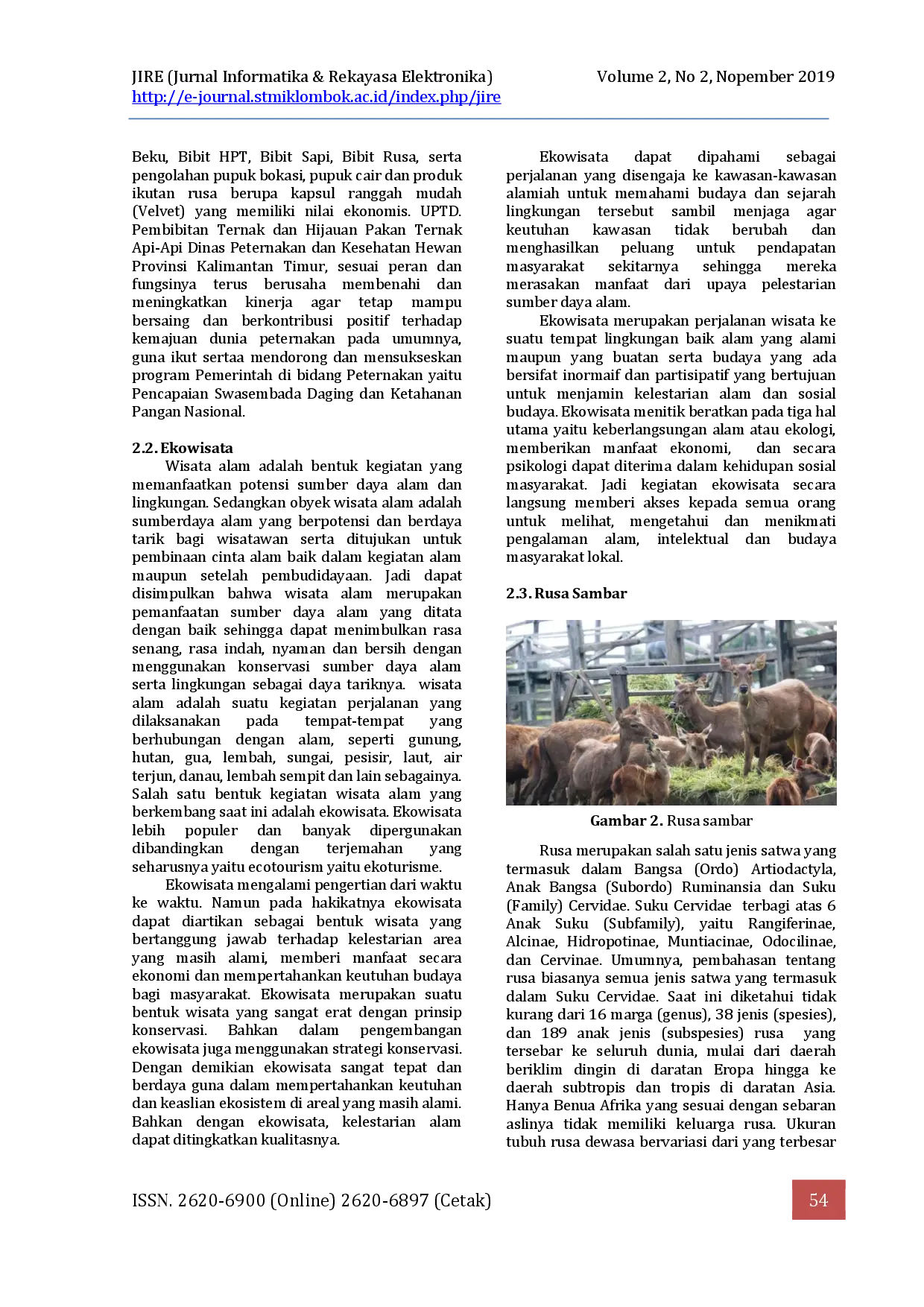 juris Media Promosi Penangkaran Rusa Sambar Rusa Unicolor Sebagai Ekowisata Di Penajam Paser Utara Berbasis Virtual Reality