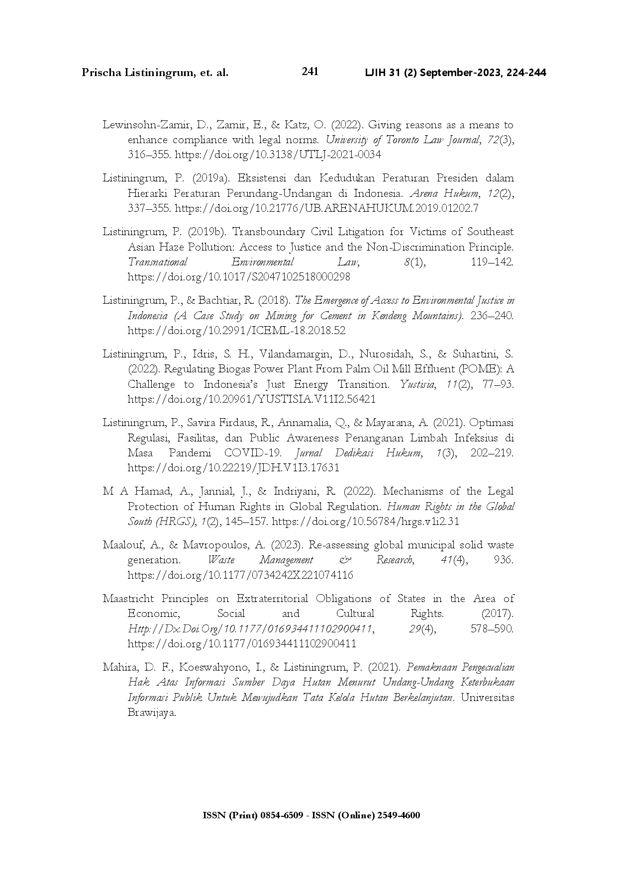 juris Waste management without direction in Indonesia a proposed legal reform towards smart cities