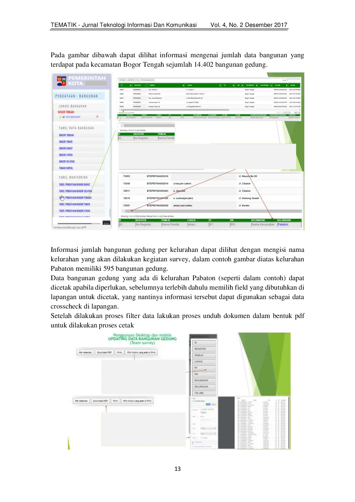 juris Perancangan Sistem Pemeliharaan Database Bangunan di Dinas Perumahan dan Permukiman Kota Bogor