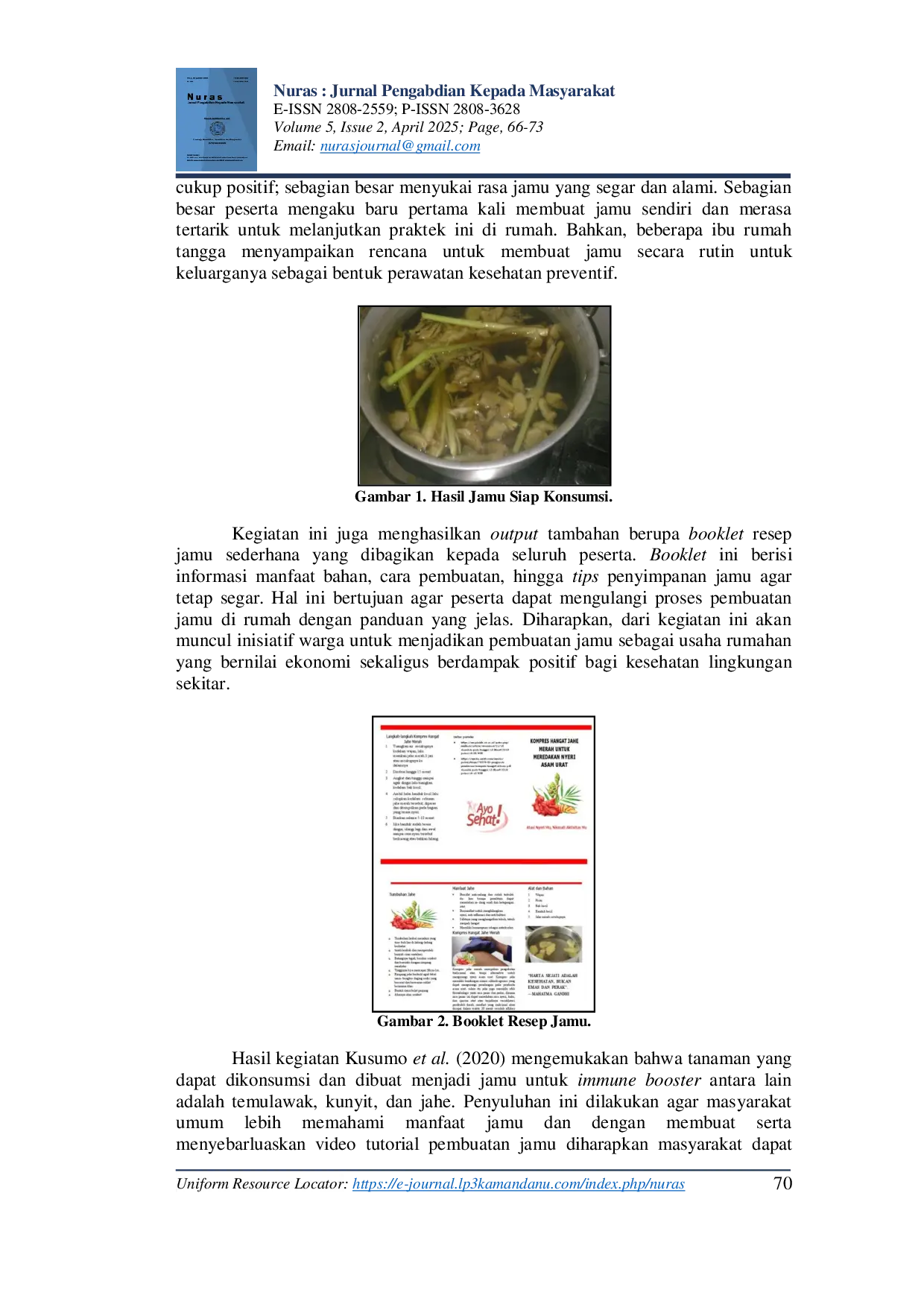 JURIS Pembuatan Jamu Tradisional untuk Menjaga Daya Tahan Tubuh