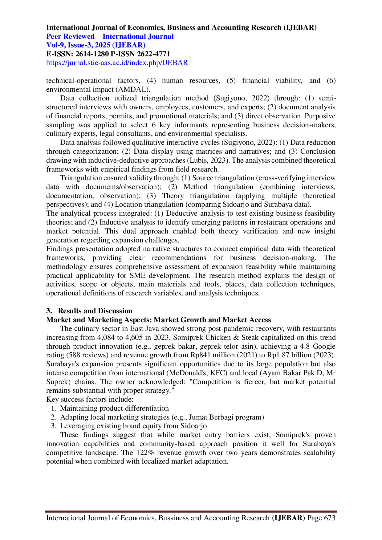 juris Feasibility Study For Business Development Of Somiprek Chicken And Steak Restaurant