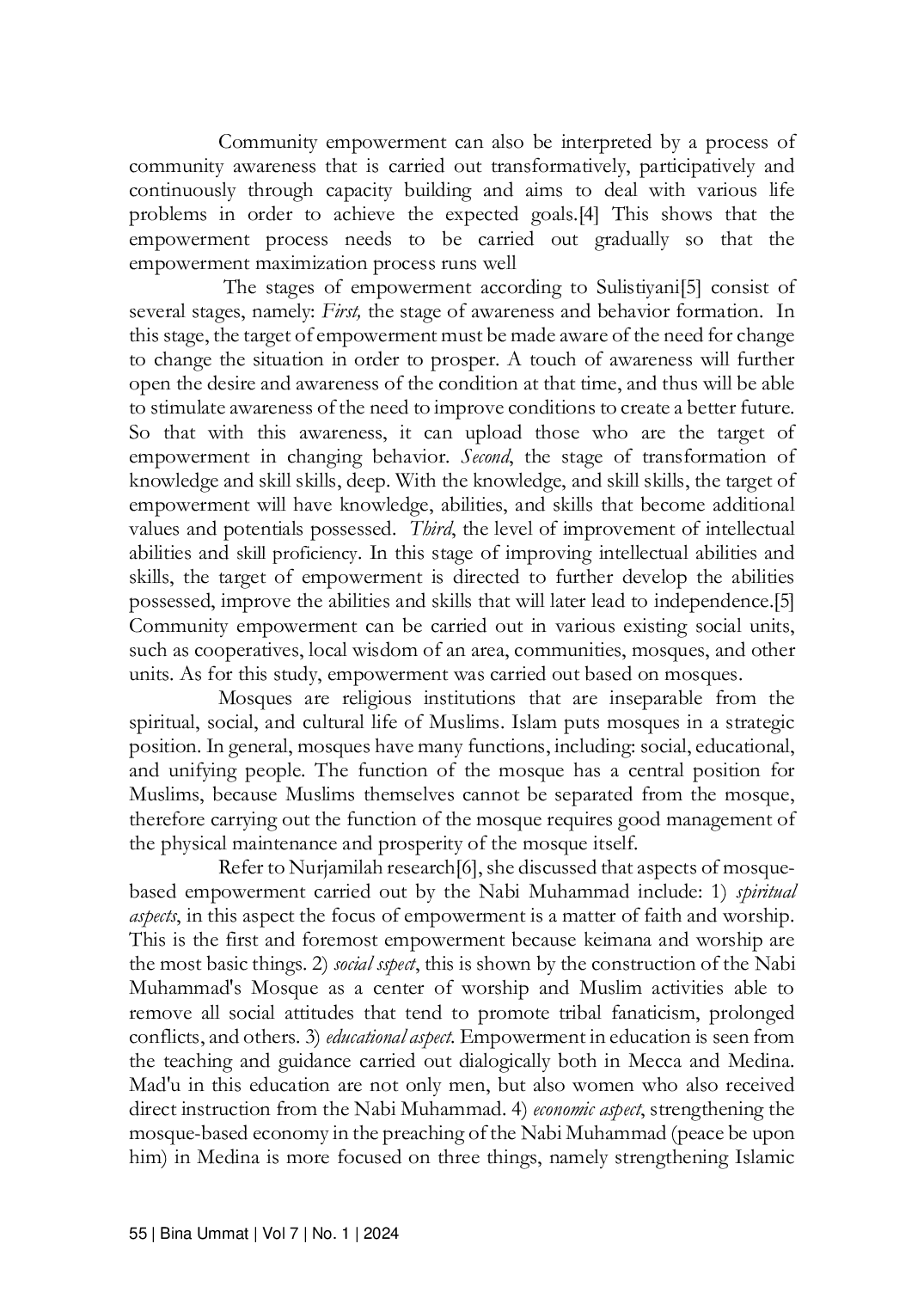 JURIS Mosque Based Community Empowerment A Case Study of the Billionaire Muslim Mosque in Cinangneng Tenjoloyo Bogor West Java