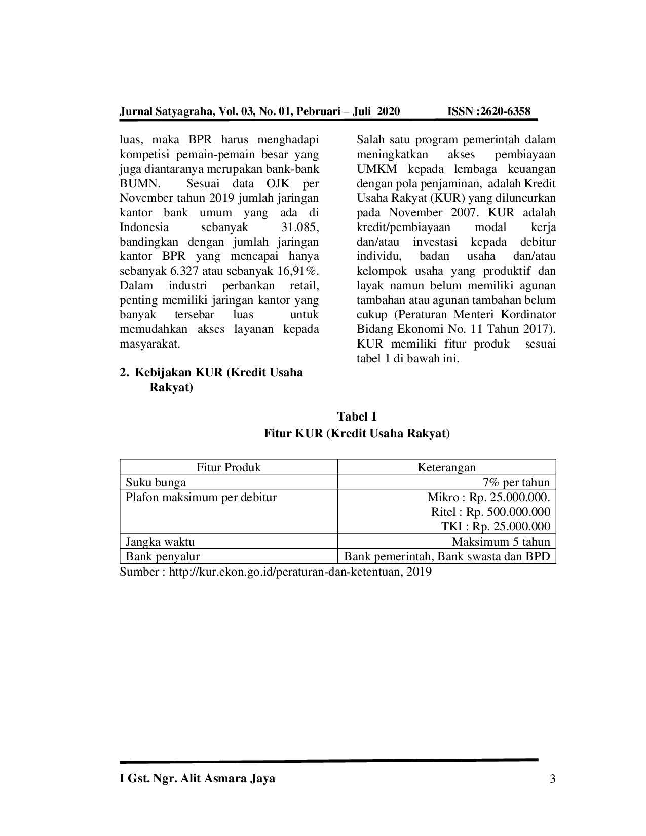 JURIS Peran dan Tantangan BPR Bank Perkreditan Rakyat Saat Ini