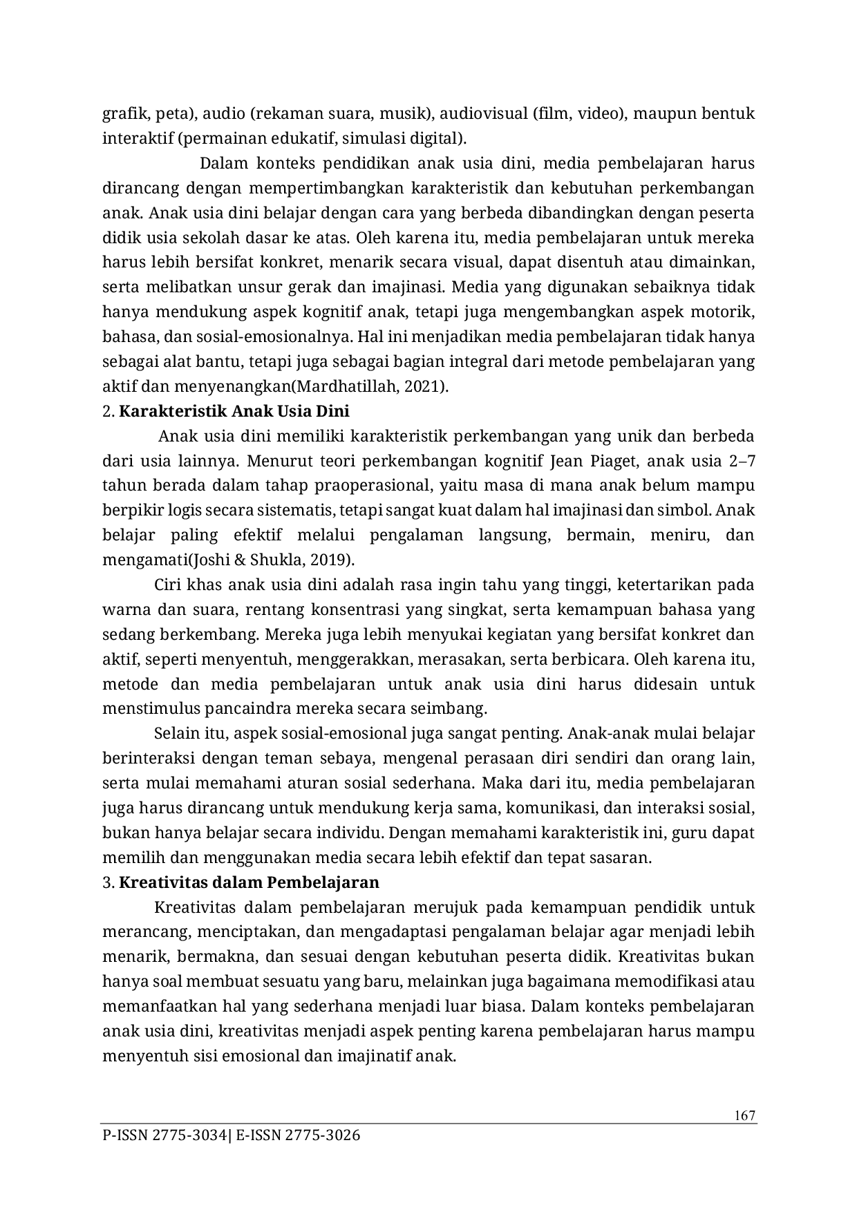 JURIS Penggunaan Media Pembelajaran Yang Kreatif dalam Desain Pembelajaran Anak Usia Dini