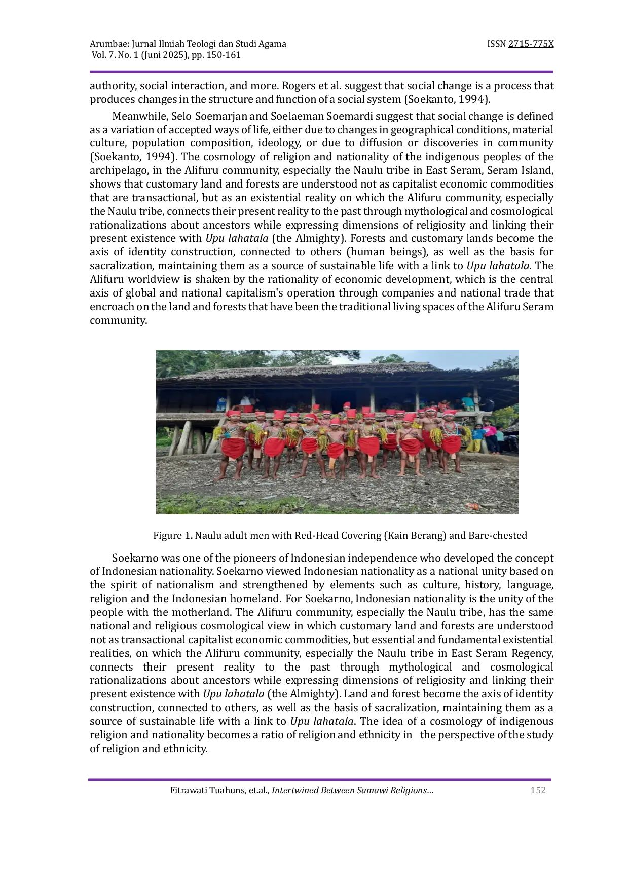 JURIS Intertwined between Samawi Religions Islam Christianity and the Cosmology of the Naulu People