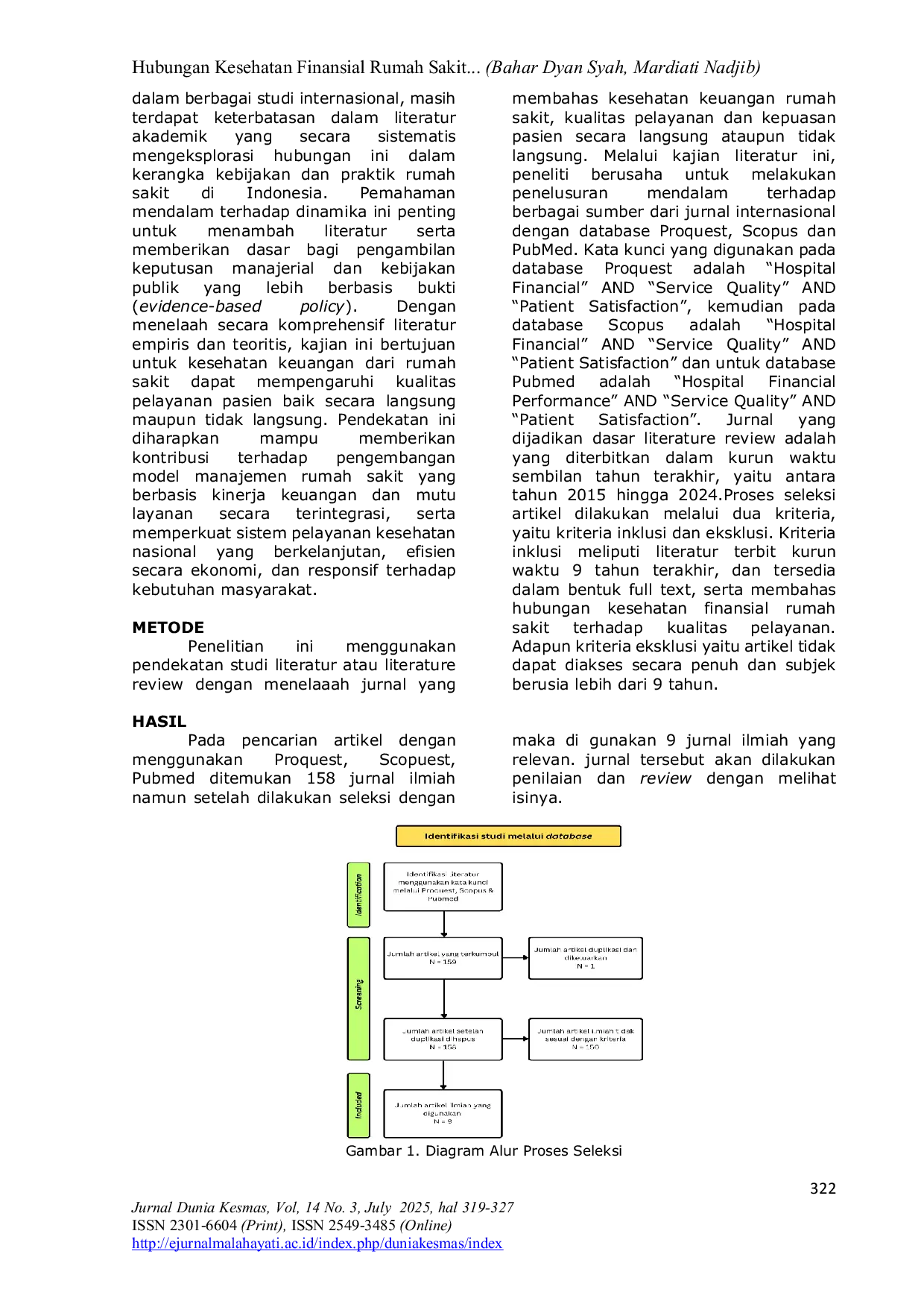JURIS Hubungan Kesehatan Finansial Rumah Sakit terhadap Kualitas Pelayanan A Literature Review