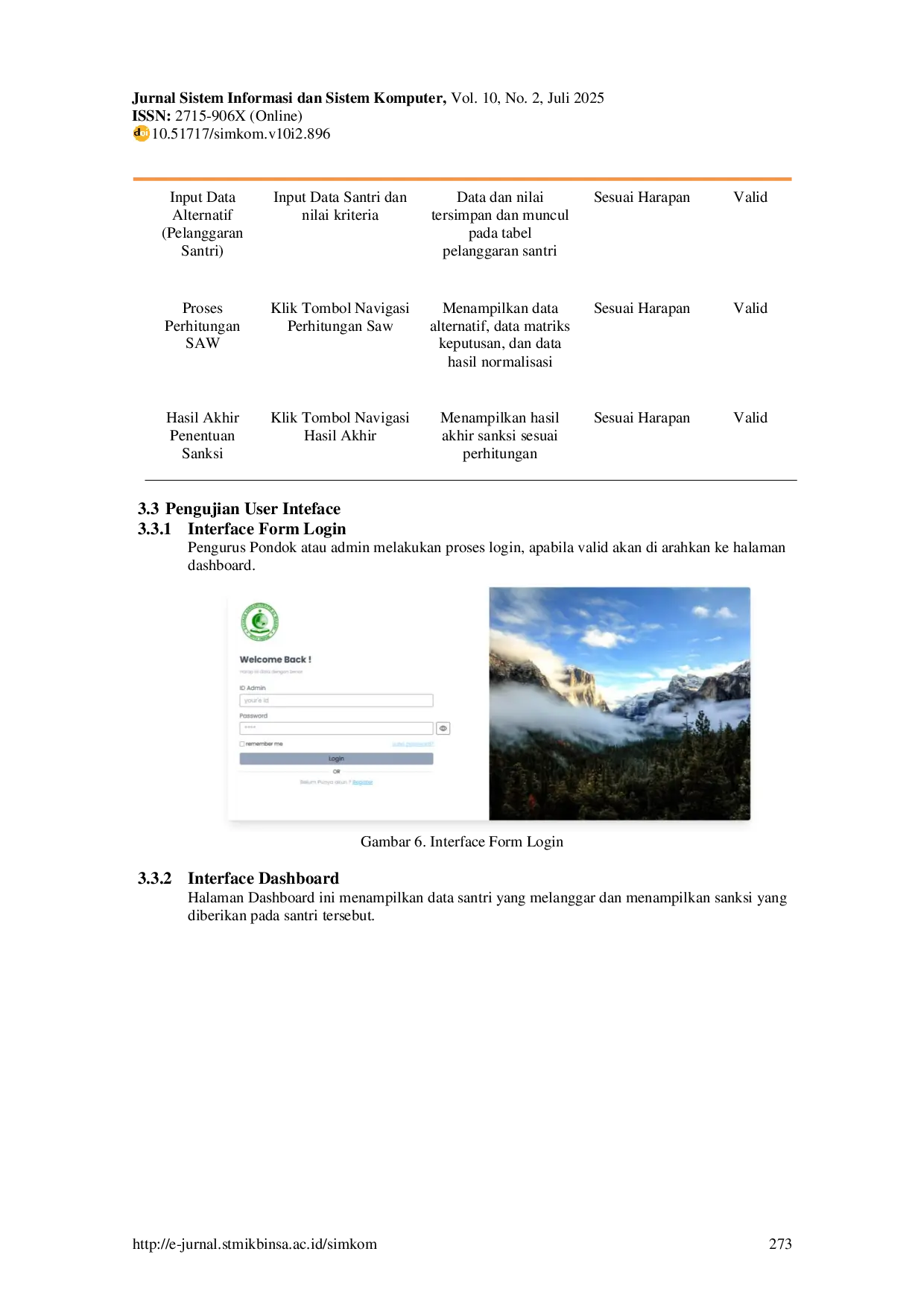 JURIS Penerapan Sistem Pendukung Keputusan Dalam Menentukan Sanksi Terhadap Perilaku Santri di Pondok Pesantren Asshaburratib Menggunakan Metode SAW