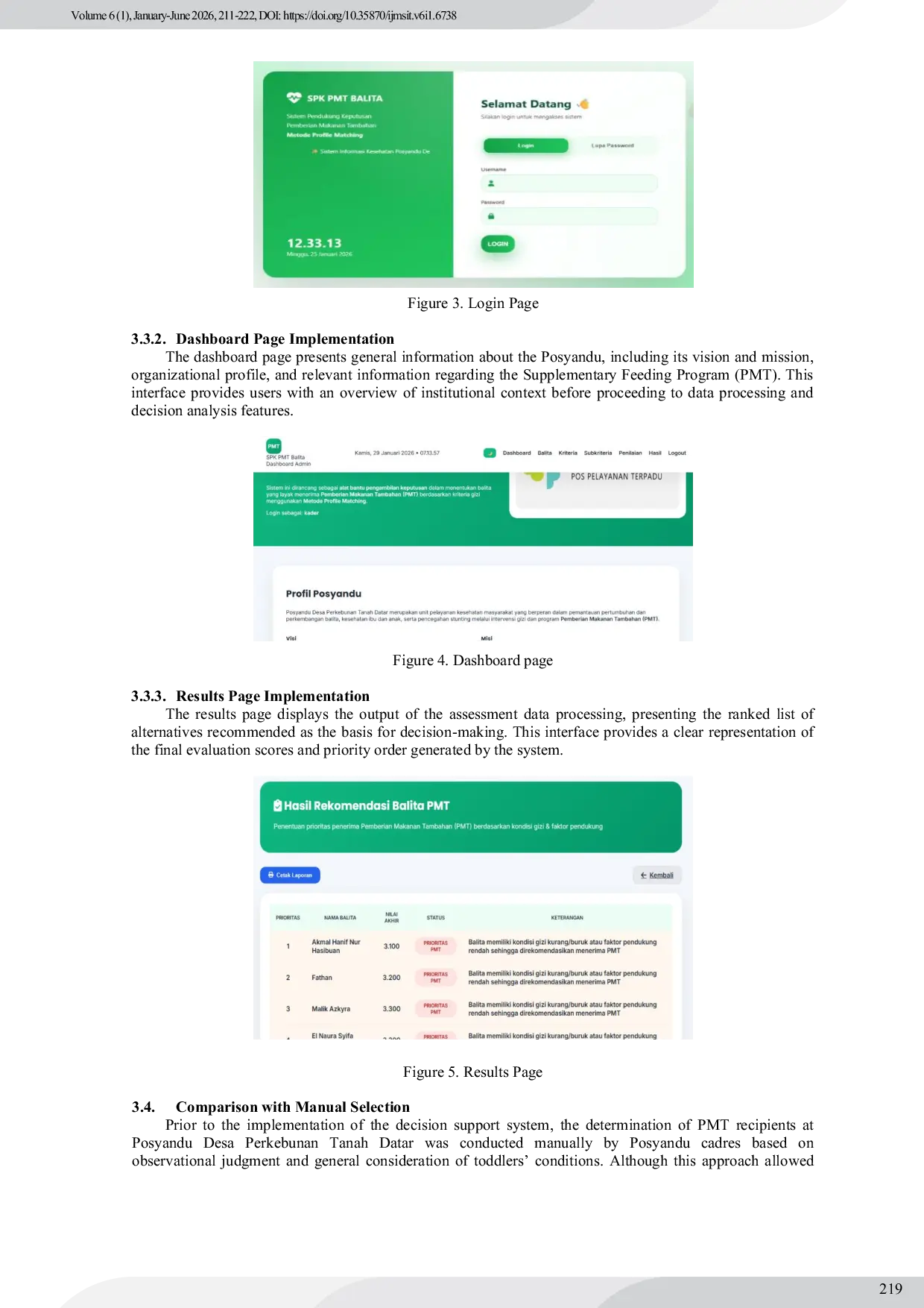 JURIS Analysis of Decision Support System to Determine Toddlers Eligible for Additional Food at Posyandu in Perkebunan Tanah Datar Village Using Profile Matching Method