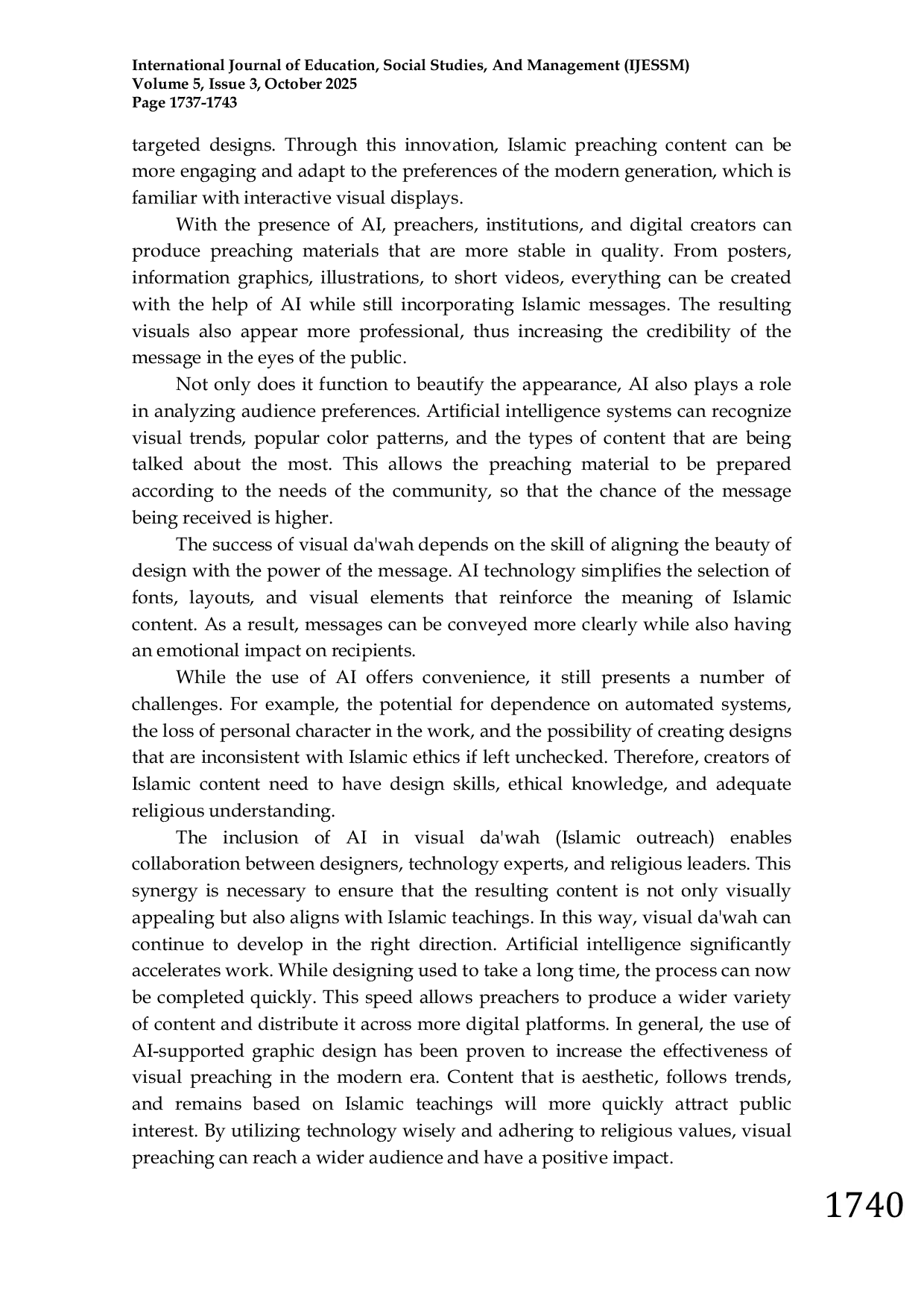 JURIS Visual Preaching in The AI Era Optimizing Graphic Design for a More Effective Islamic Message