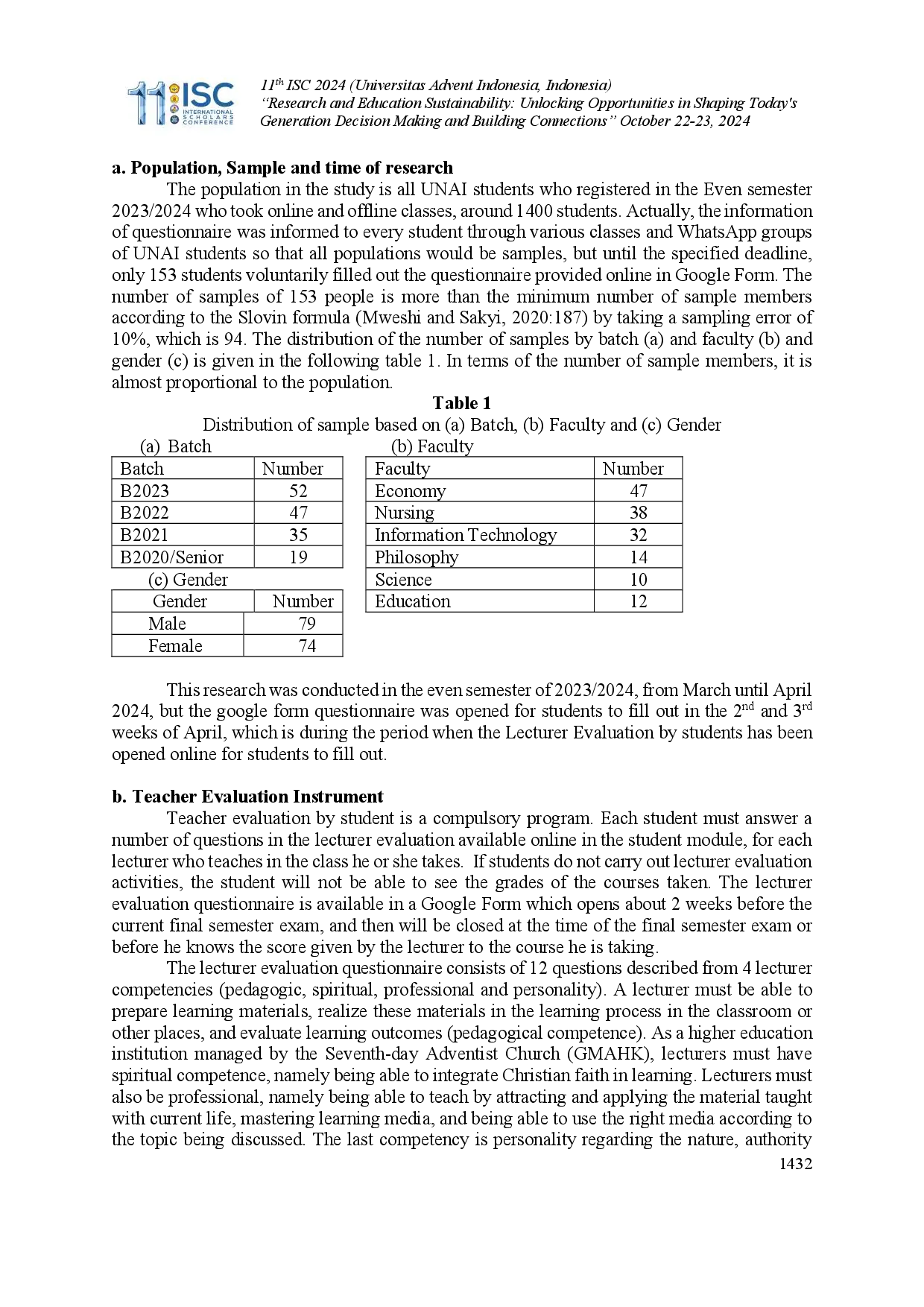 juris Students Perception and Satisfaction on Teacher s Evaluation in UNAI