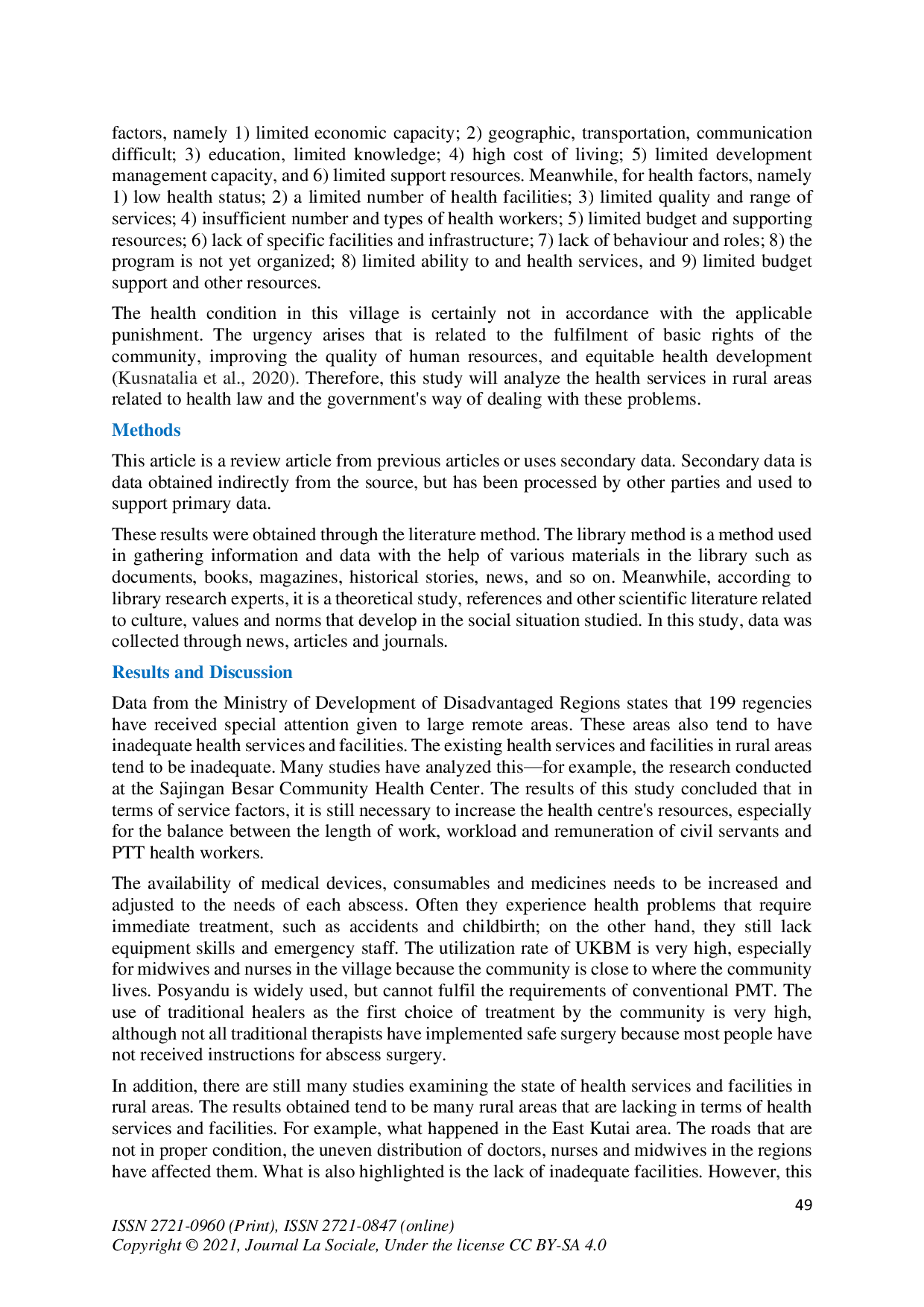 juris The Indonesian Government s Efforts to Improve Health Services and Facilities in Rural Areas Related to Health Laws
