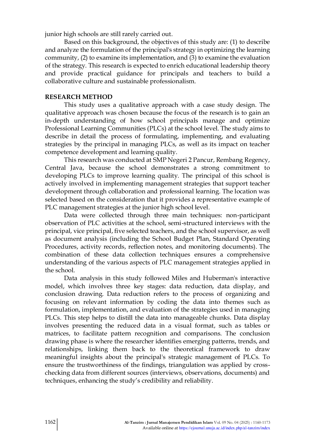 JURIS From Vision to Impact A Strategic Framework for Principal Leadership in Professional Learning Communities
