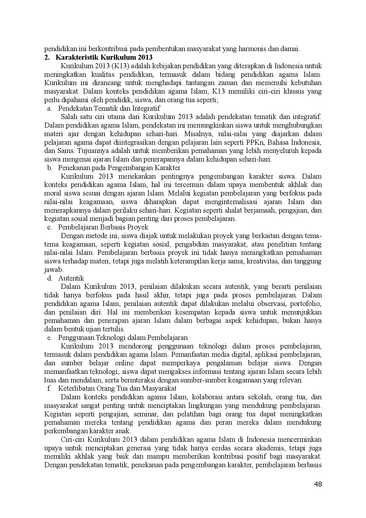 juris Analisis Kurikulum 2013 Pendidikan Agama Islam Di Indonesia