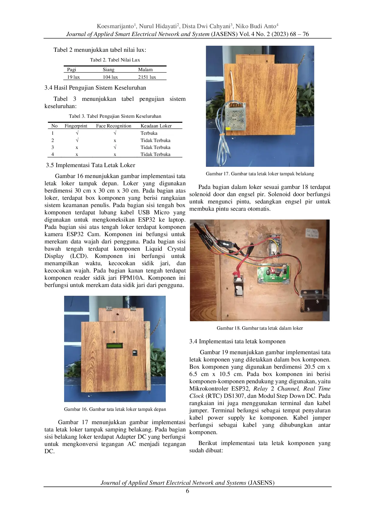 JURIS Smart Locker Menggunakan Fingerprint dan Face Recognition sebagai Sistem Keamanan Loker Penyimpanan