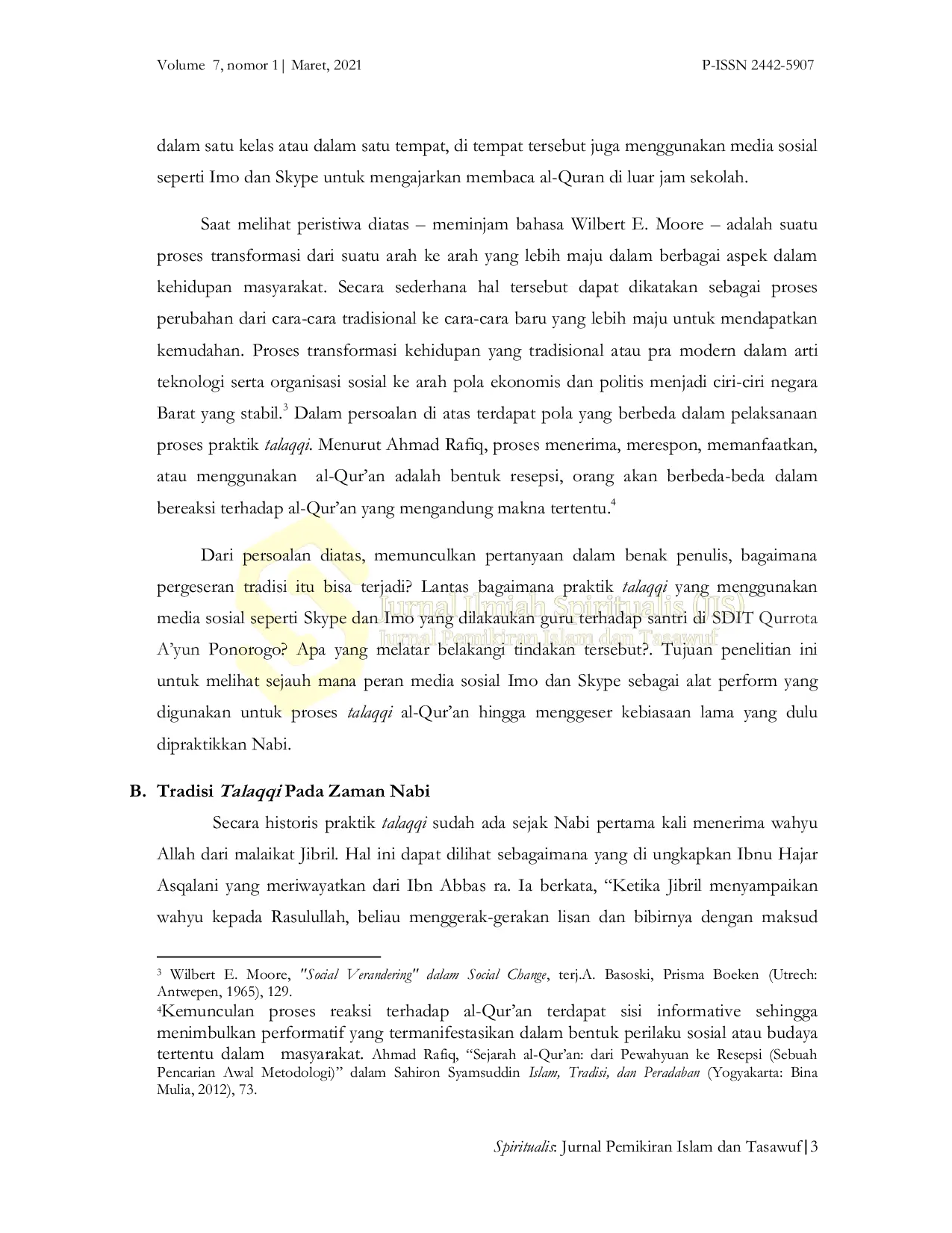 JURIS Talaqqi Online Sebuah Resepsi dalam Mengaggungkan Al Qur an di SDIT Qurrota A yun Ponorogo