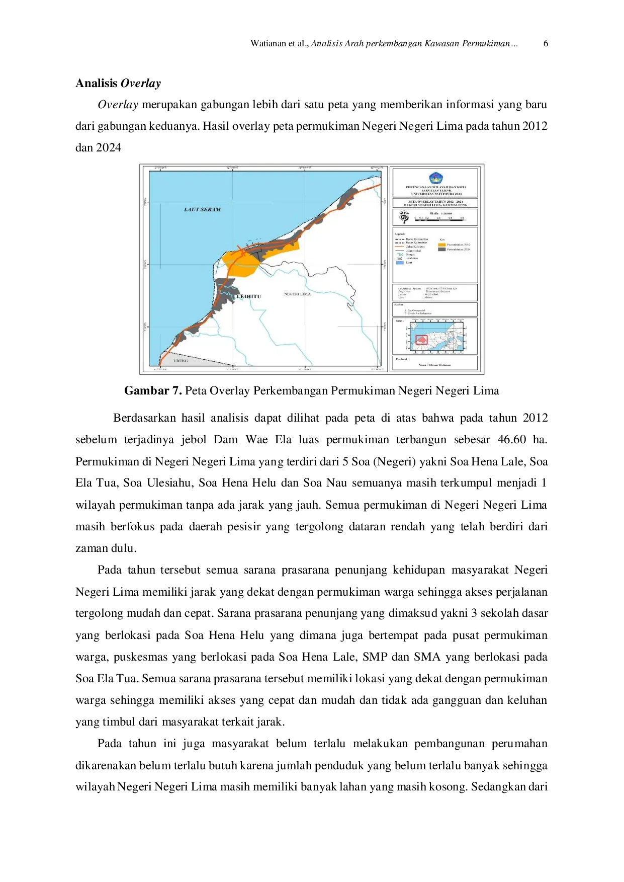 JURIS Analisis Arah Perkembangan Kawasan Permukiman di Negeri Negeri Lima