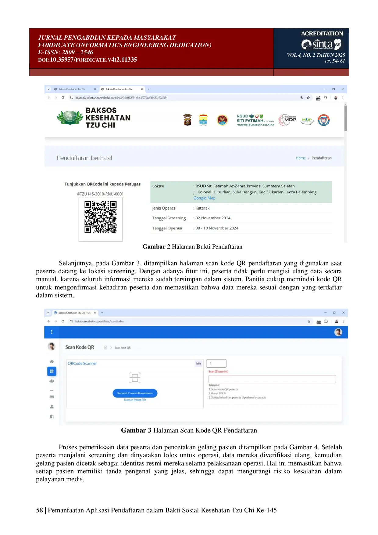 juris Pemanfaatan Aplikasi Pendaftaran Dalam Bakti Sosial Kesehatan Tzu Chi Ke 145