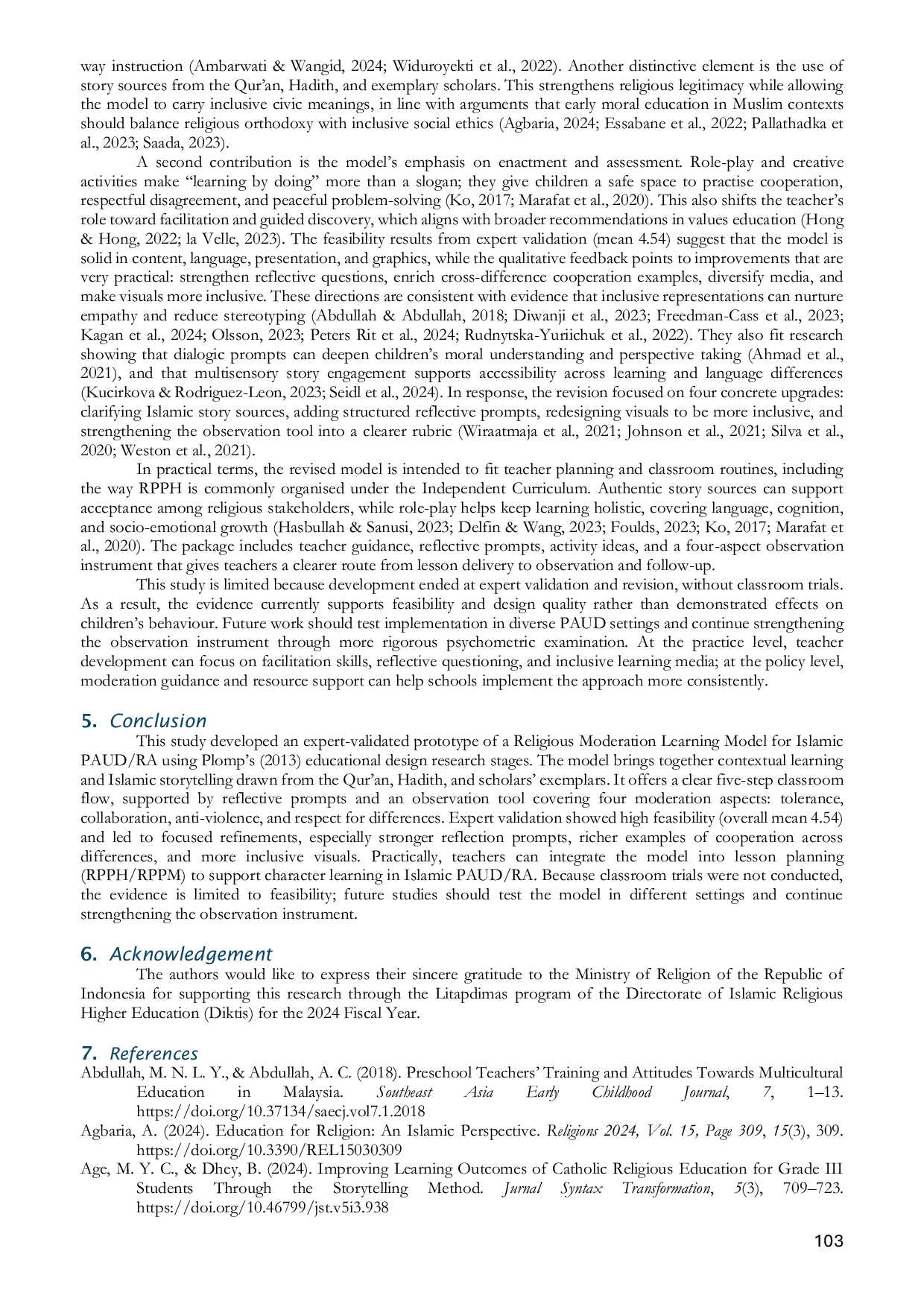JURIS Designing A Religious Moderation Learning Model for Islamic Early Childhood Education
