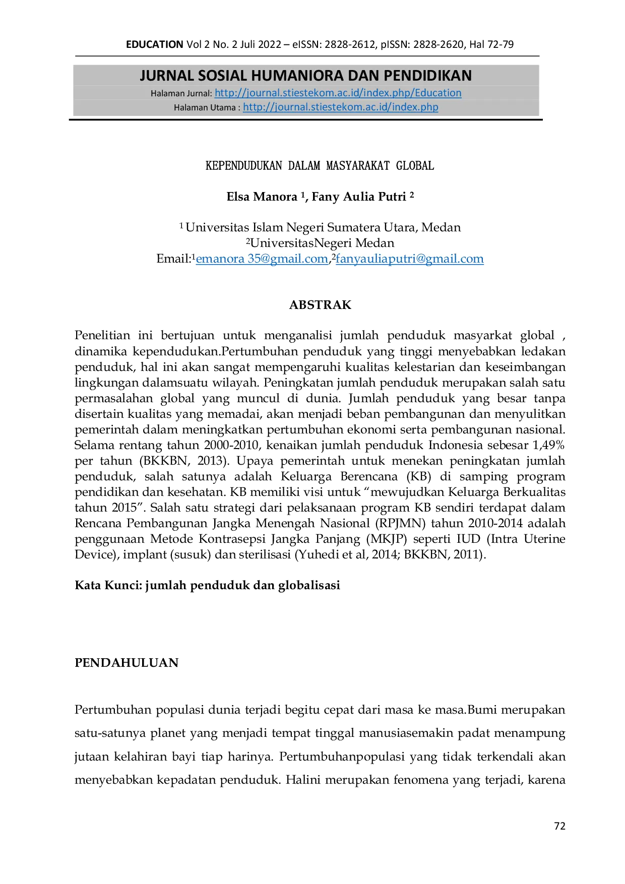 JURIS Kependudukan dalam Masyarakat Global