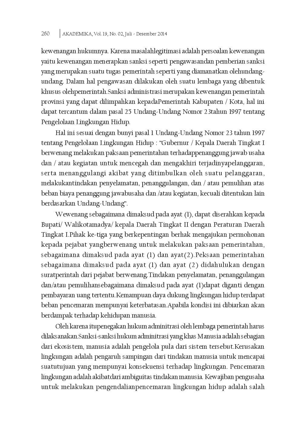 juris Pelestarian Lingkungan Hidup Perspektif Hukum Islam dan Undang Undang