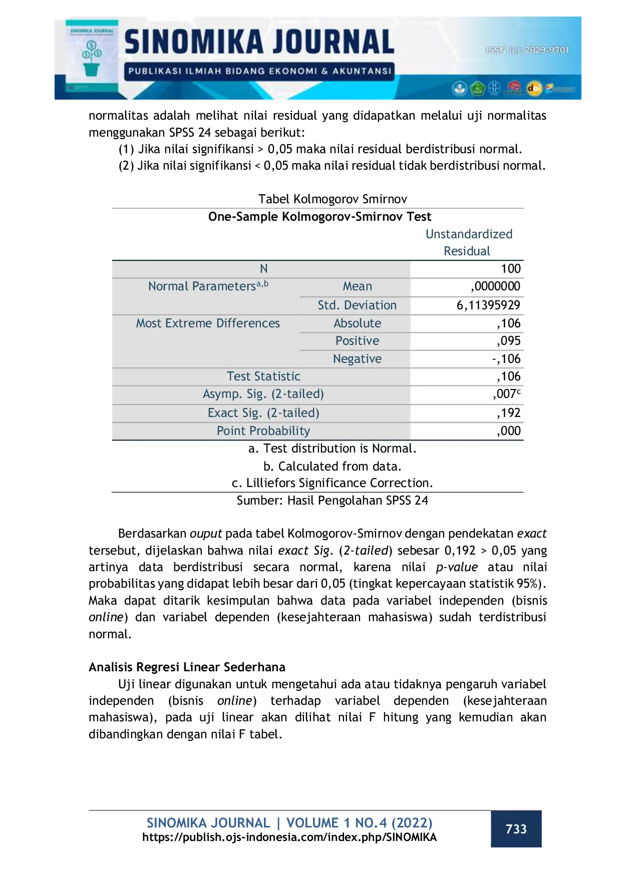JURIS Pengaruh Bisnis Online Terhadap Kesejahteraan Mahasiswa Pelaku Usaha Bisnis Online Di Kota Medan