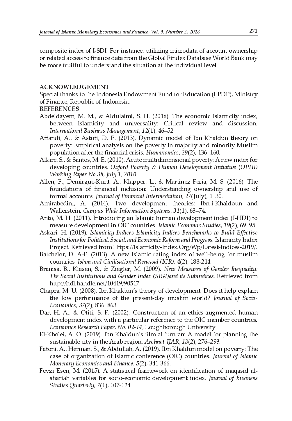 juris Socioeconomic Development in Muslim Countries Ibn Khaldun s Development Model Based Approach