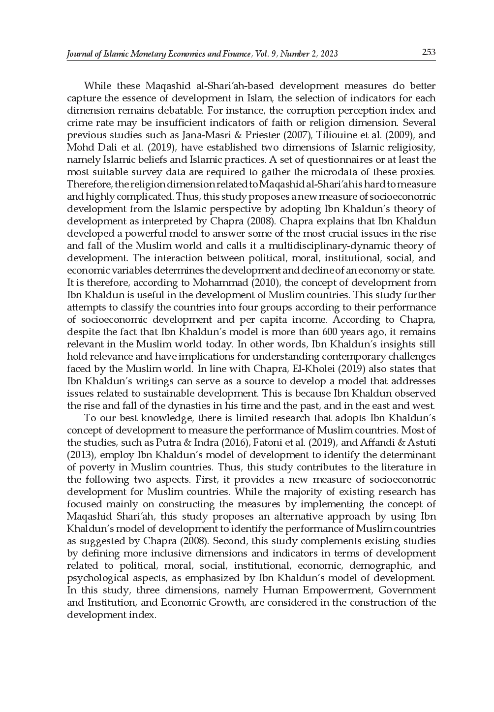 juris Socioeconomic Development in Muslim Countries Ibn Khaldun s Development Model Based Approach
