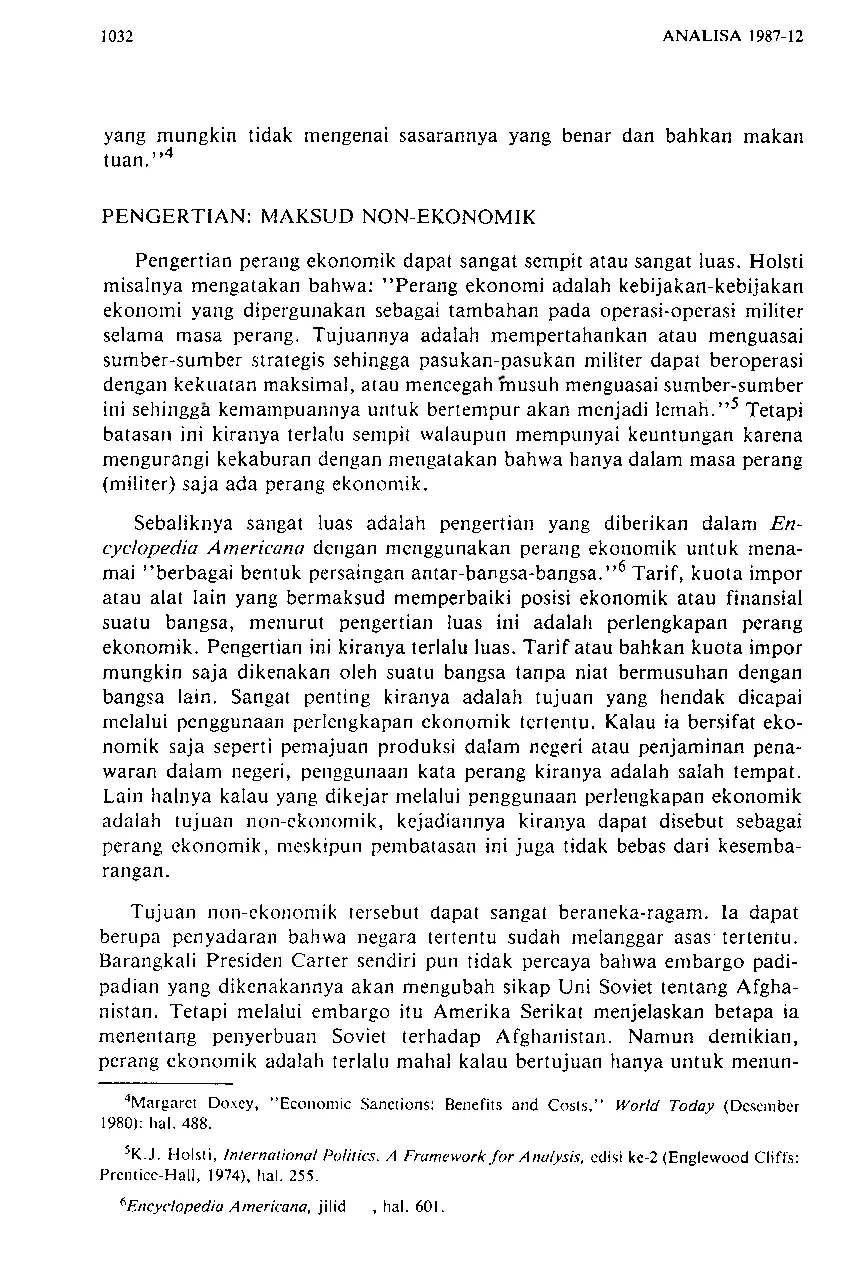 JURIS Perang Ekonomi dalam Dunia yang Interdependen