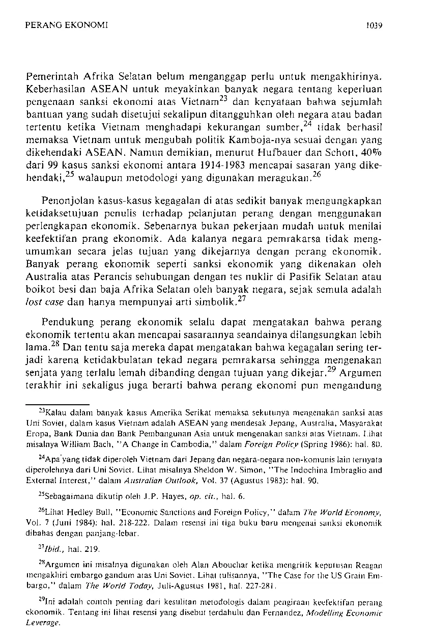JURIS Perang Ekonomi dalam Dunia yang Interdependen