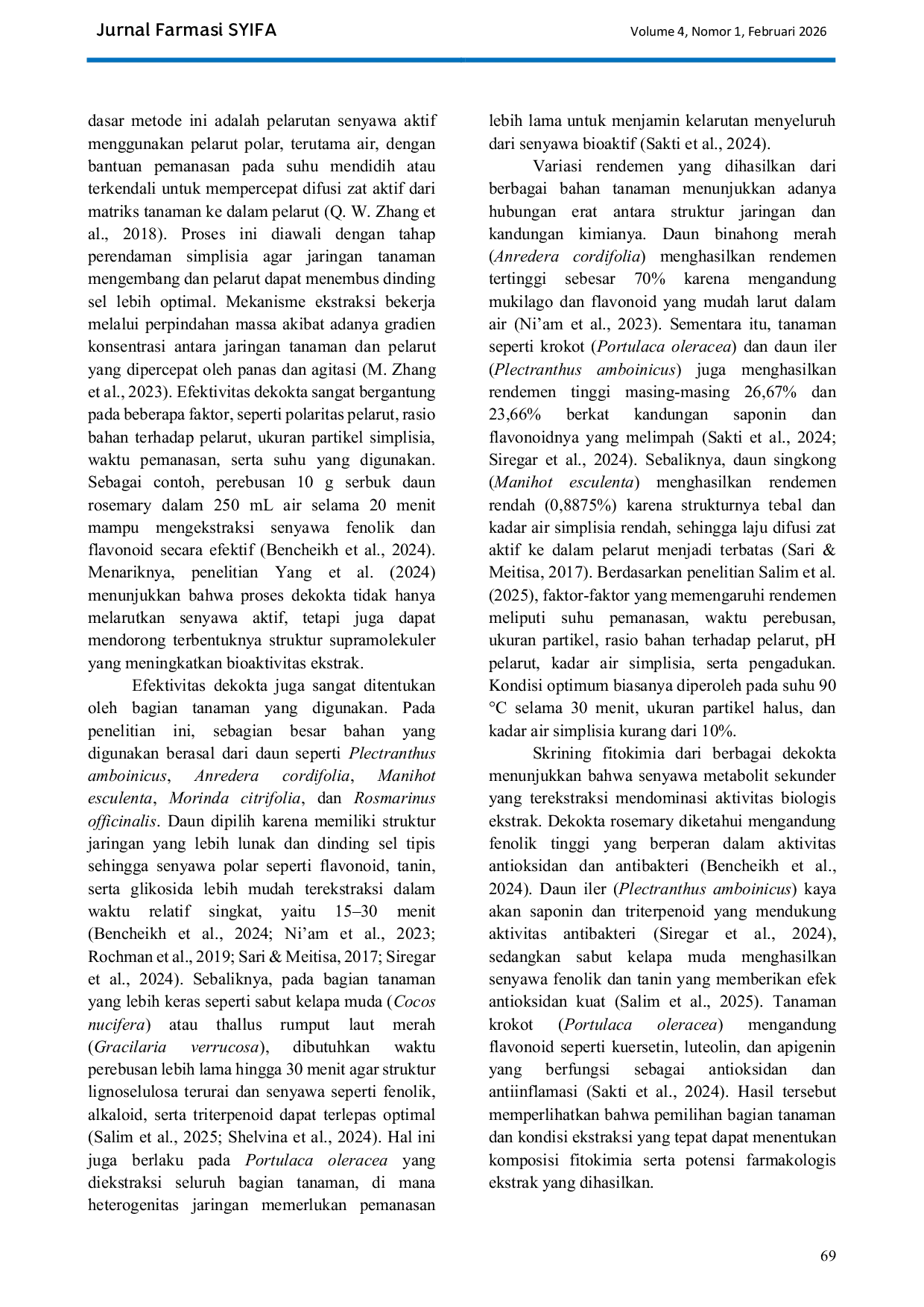JURIS Artikel Review Fitokimia Efektivitas Dekokta Sebagai Metode Ekstraksi