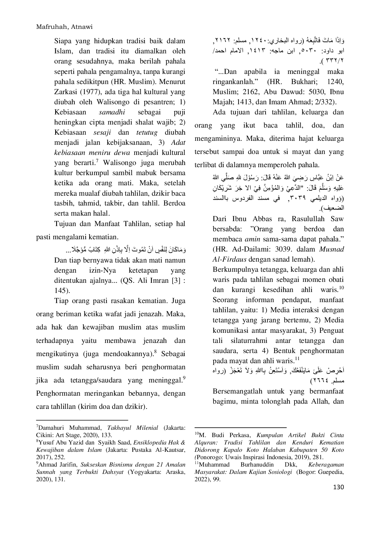 JURIS Toleransi dan Kompromi Pro Kontra Ritual Tahlilan di Masyarakat