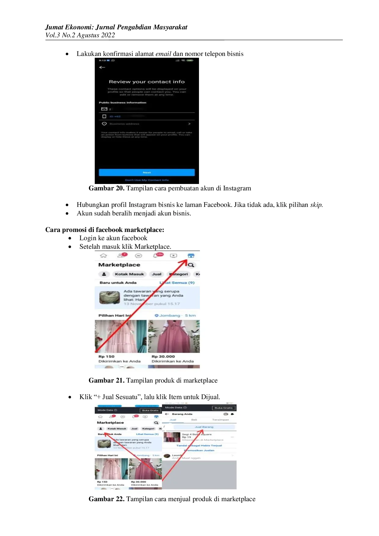 JURIS Strategi Pemasaran melalui Digital Marketing Berbasis E Modul Flipbook untuk Kelompok Wanita Tani Desa Bedahlawak