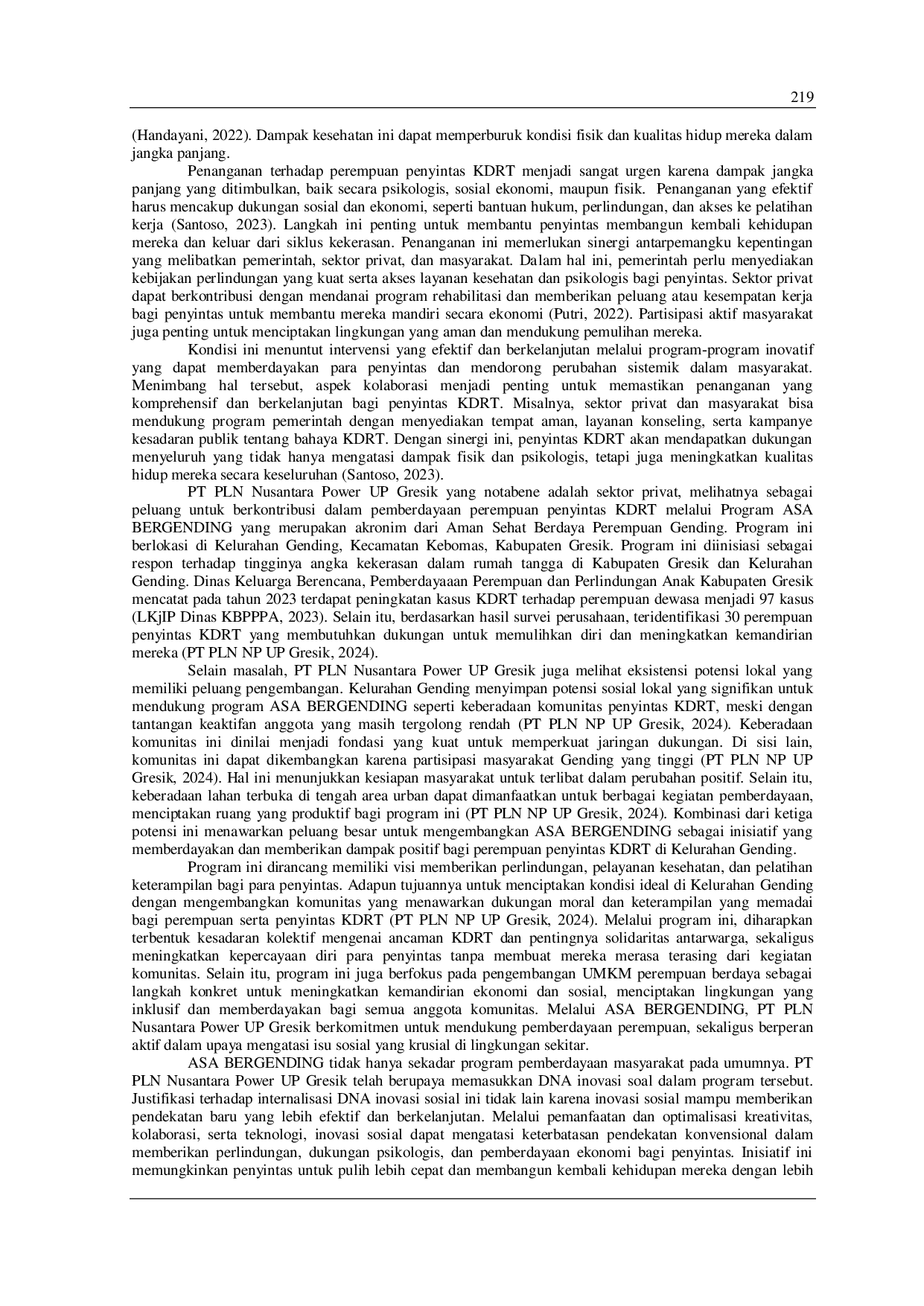 JURIS Pengembangan Perubahan Sistemik Melalui Program Inovasi Sosial Asa Bergending