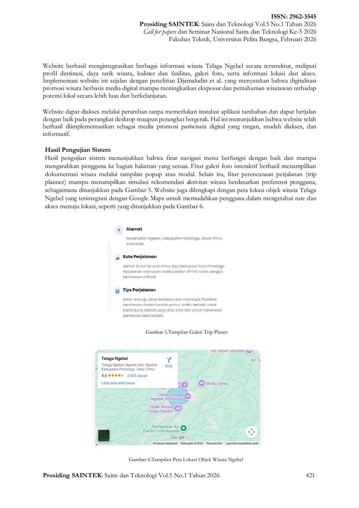 JURIS Pemanfaatan Media Digital Berbasis Website Interaktif dalam Promosi Objek Wisata Telaga Ngebel