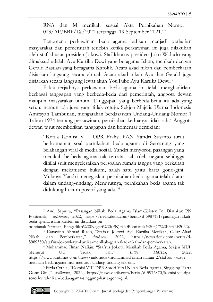 JURIS Perkawinan Beda Agama dalam Perspektif Hak Asasi Manusia Hukum Positif dan Teologis